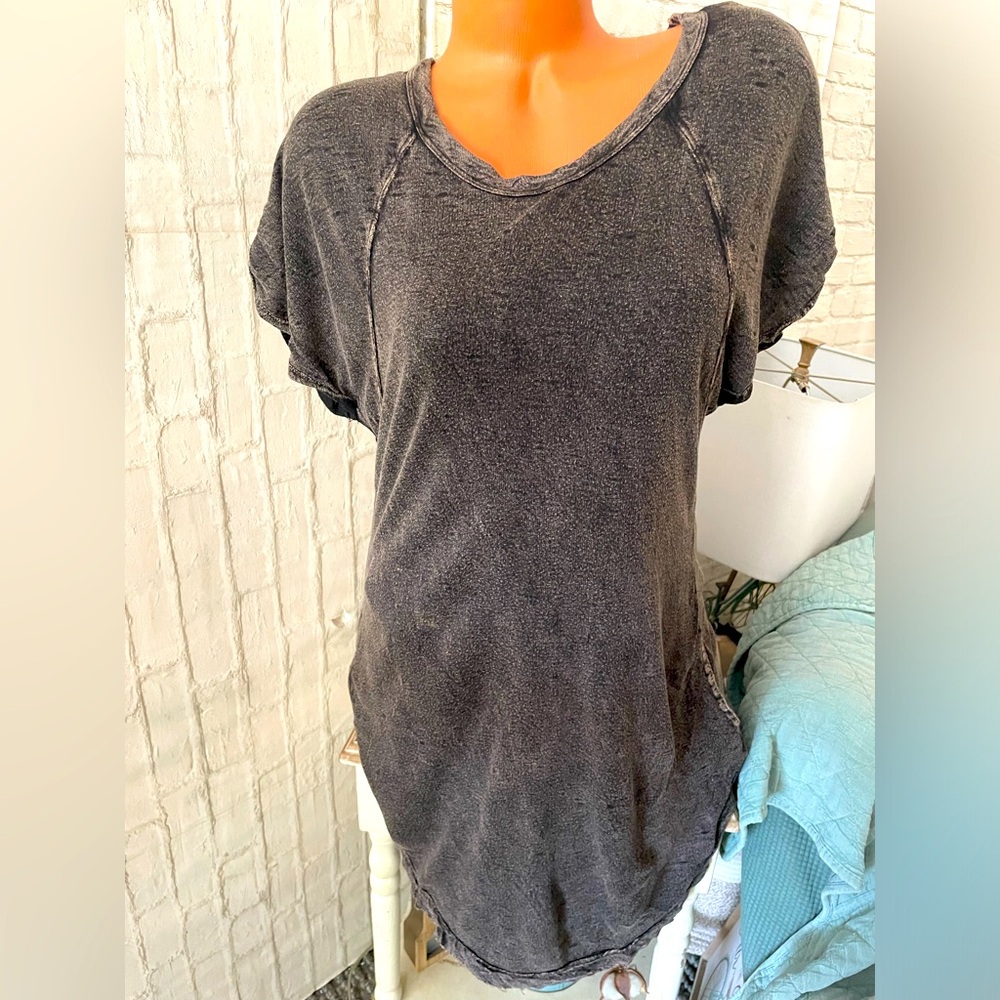 We The Free Mineral Washed Hi Low Tunic M EUC